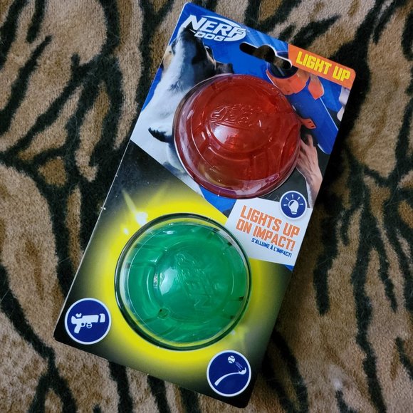 Nerf Dog Nerf Dog Light Up Balls 2 Pack New Poshmark